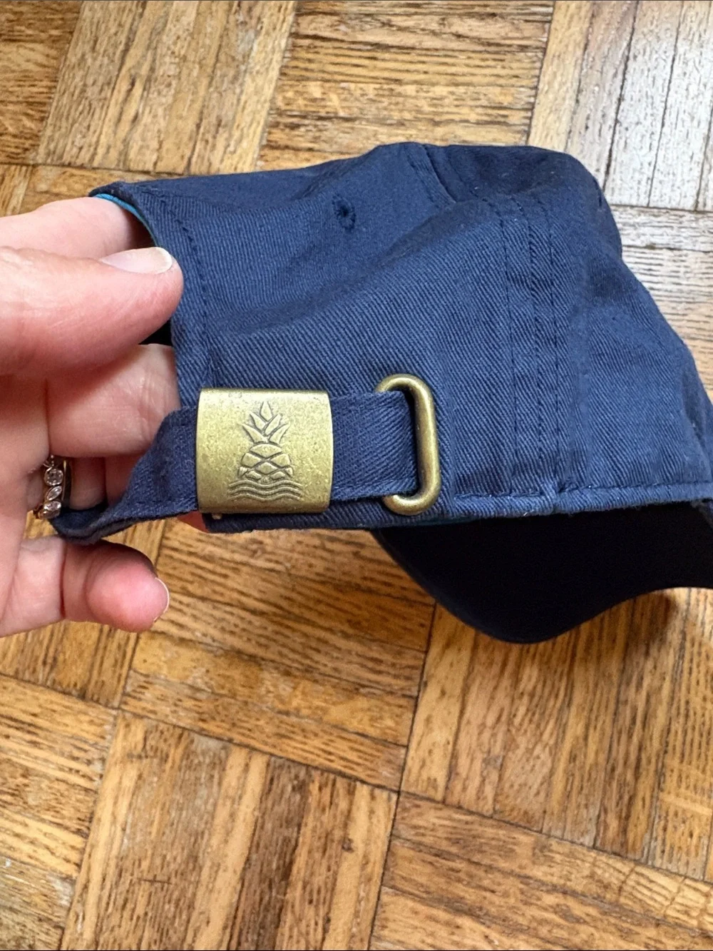 Chubbies Navy Baseball Cap with Colorful Rooster Embroidery
